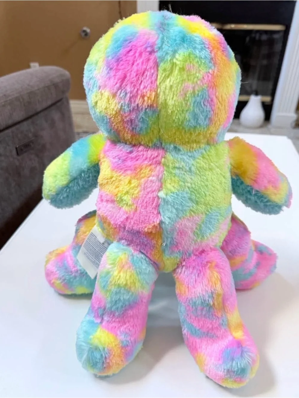 Build a bear Tie-Dye Octopus Stuffed Toy - Soft Cuddly Pet Reptile Accessory
